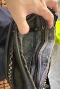 BFS黑色真皮胸包｜男士小包潮牌腰包 个人闲置 低价出