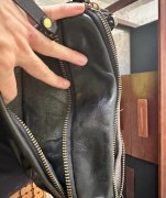 BFS黑色真皮胸包｜男士小包潮牌腰包 个人闲置 低价出